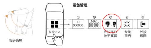 抬手亮屏操作演示圖